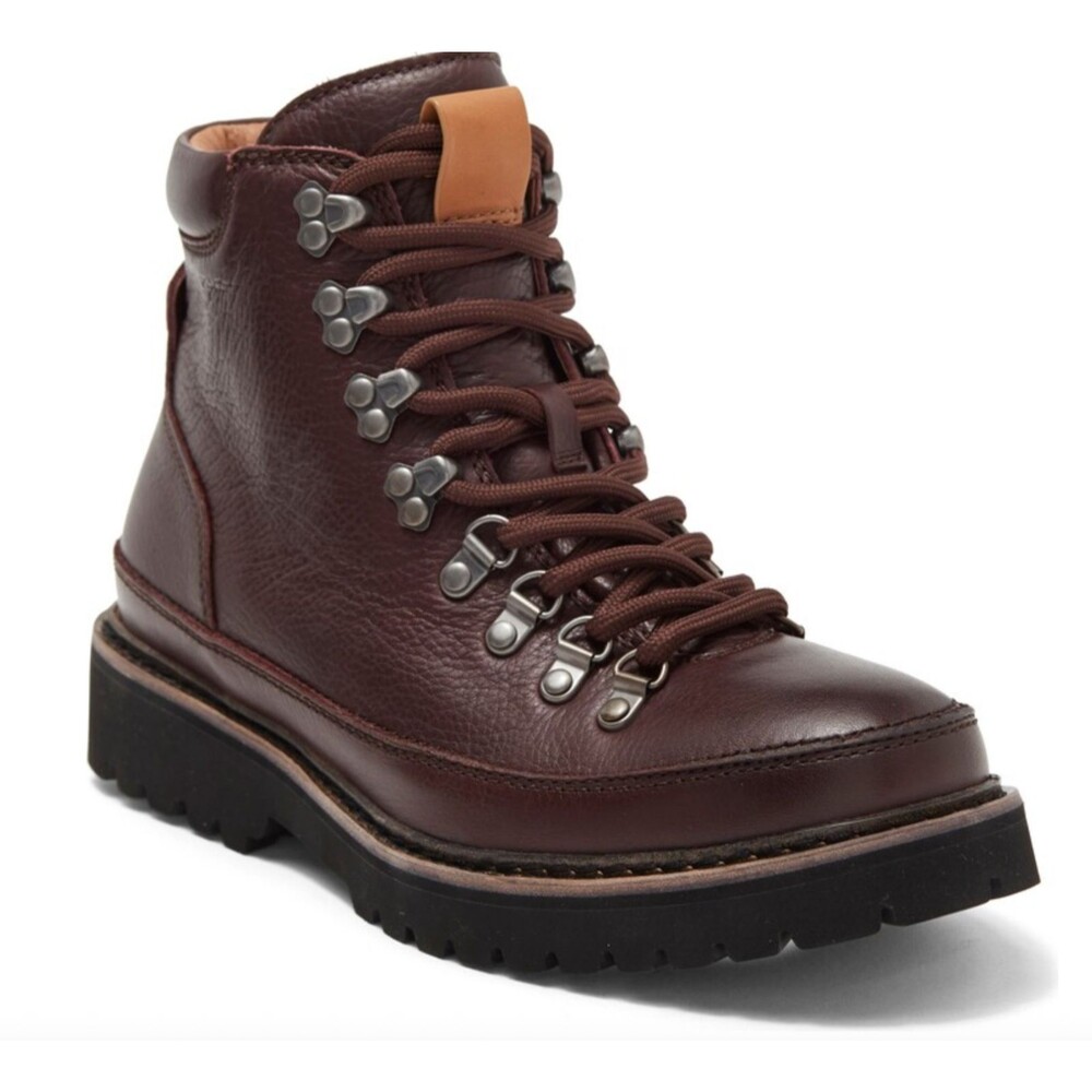 Kenneth Cole Gentle Souls Mens Donovan Brown Lug Hiker Boots Sz 10 NEW